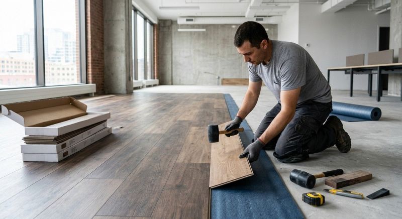 Our team working on Flooring Service projects in Henderson, NV