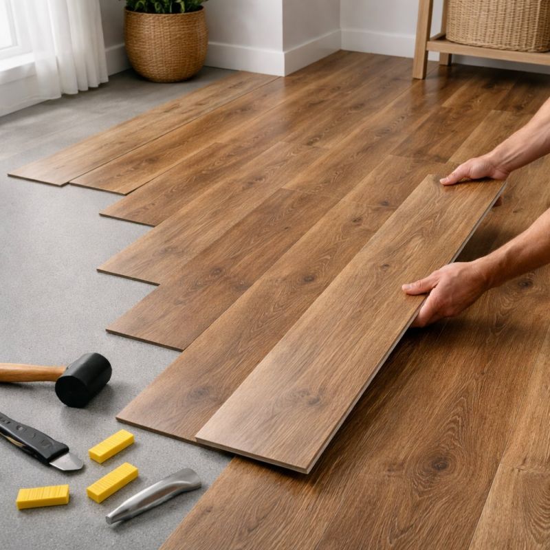 Vinyl Plank Floor Installation